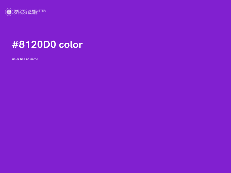 #8120D0 color image
