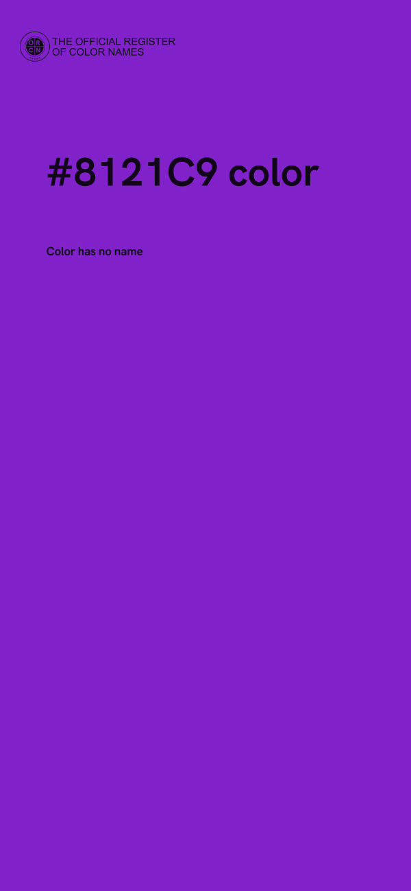 #8121C9 color image