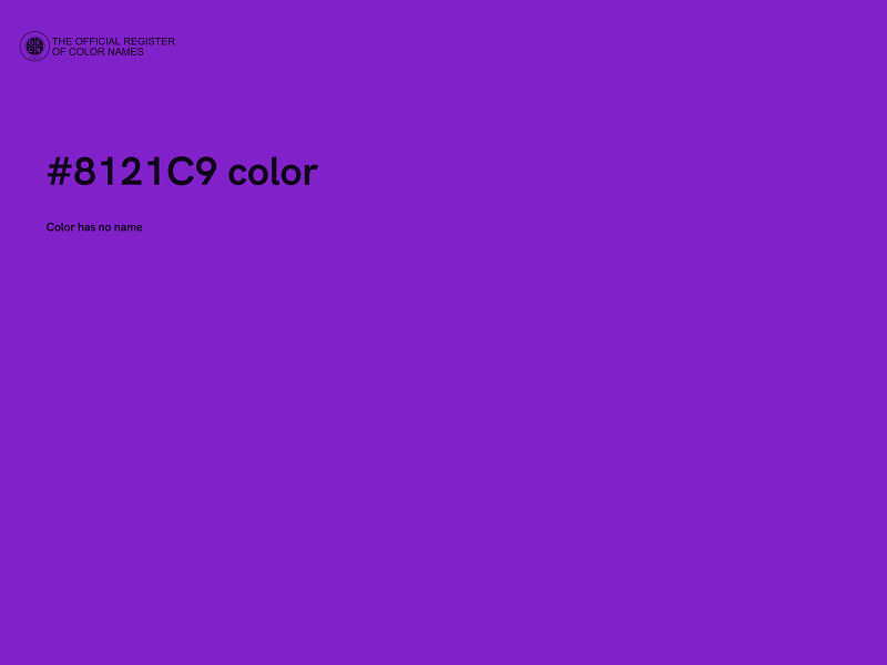 #8121C9 color image
