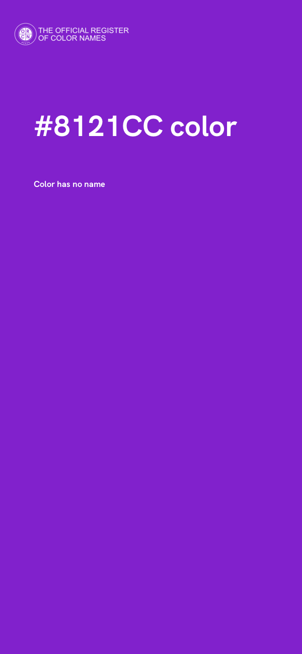 #8121CC color image