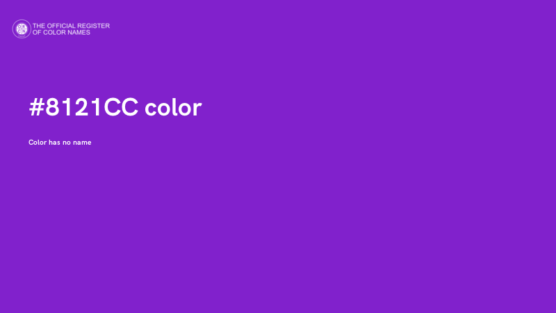 #8121CC color image