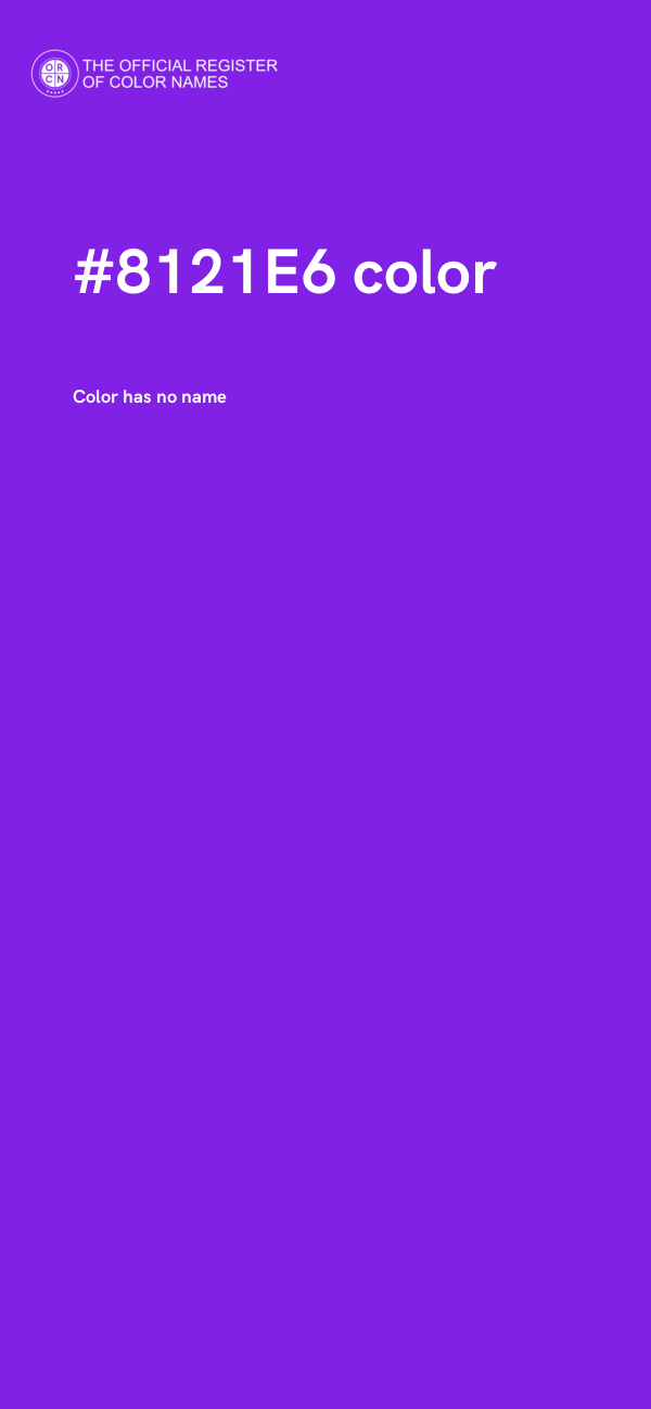 #8121E6 color image