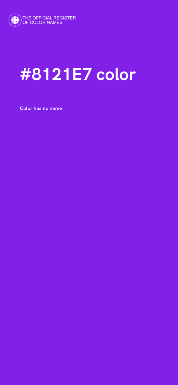 #8121E7 color image