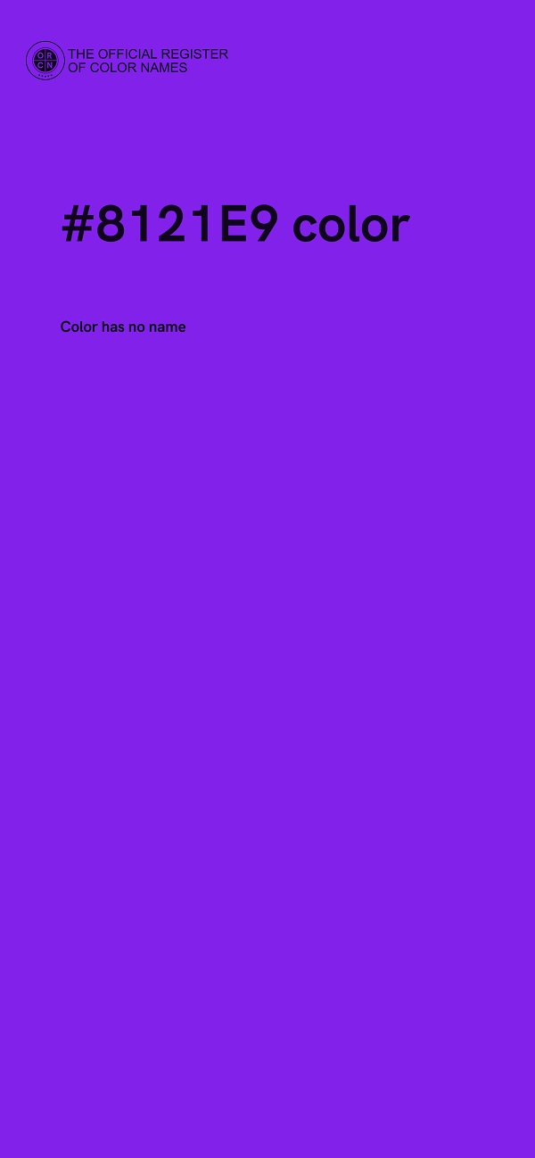 #8121E9 color image