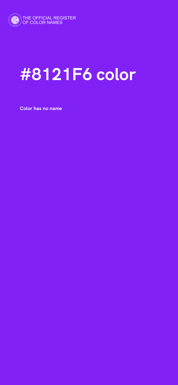 #8121F6 color image