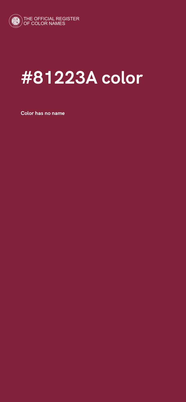 #81223A color image