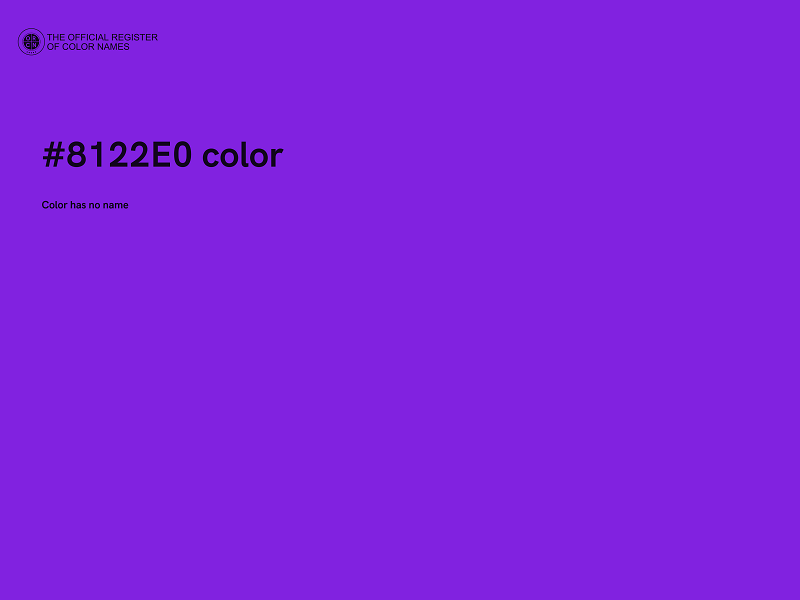 #8122E0 color image