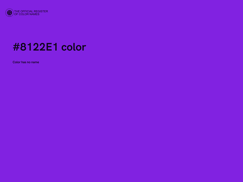 #8122E1 color image