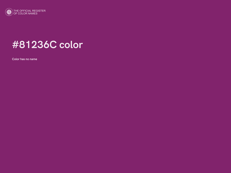 #81236C color image