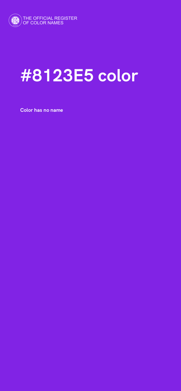 #8123E5 color image