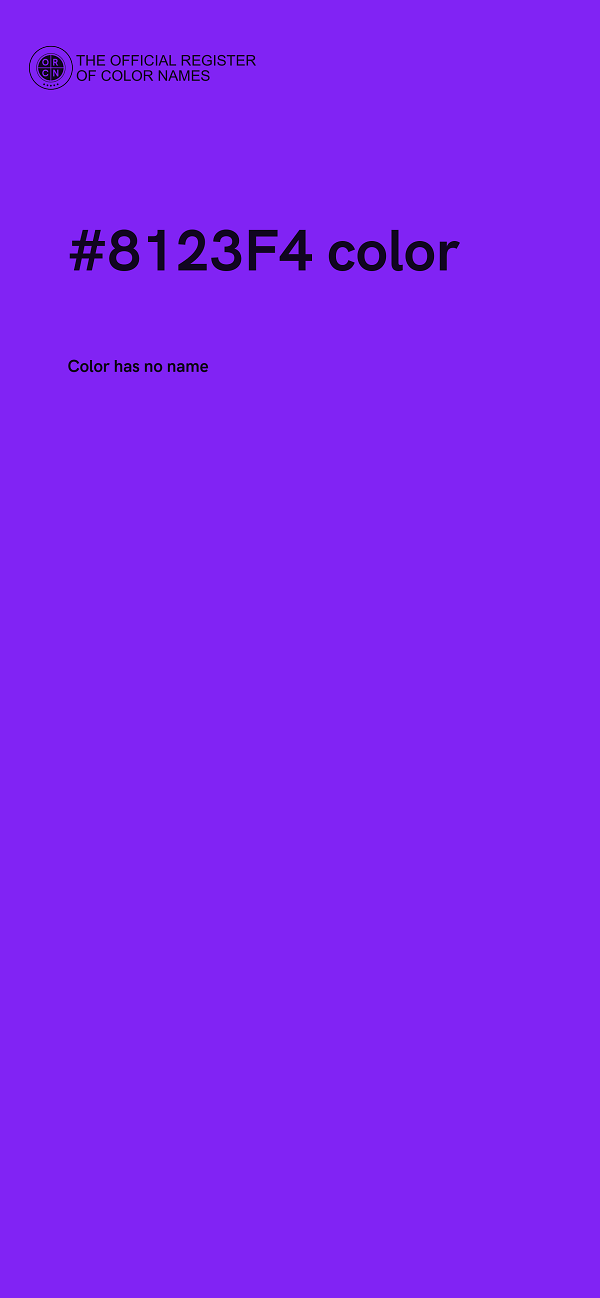 #8123F4 color image