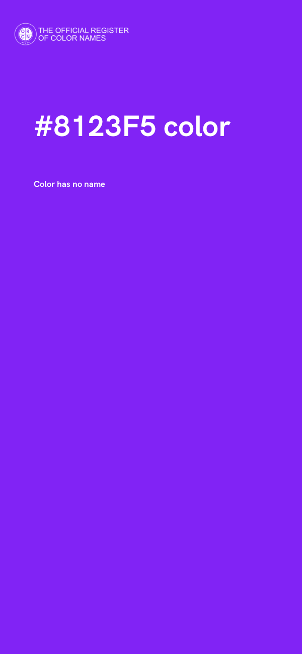 #8123F5 color image