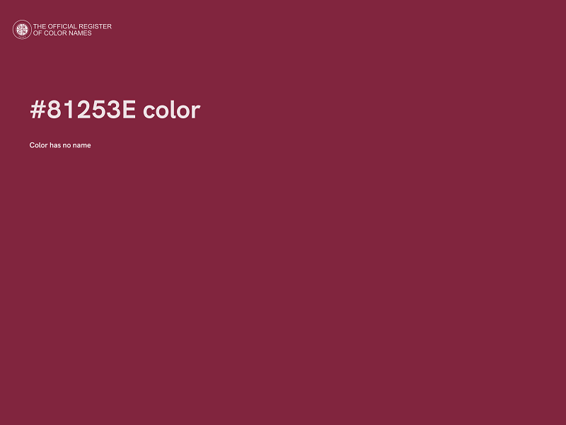 #81253E color image