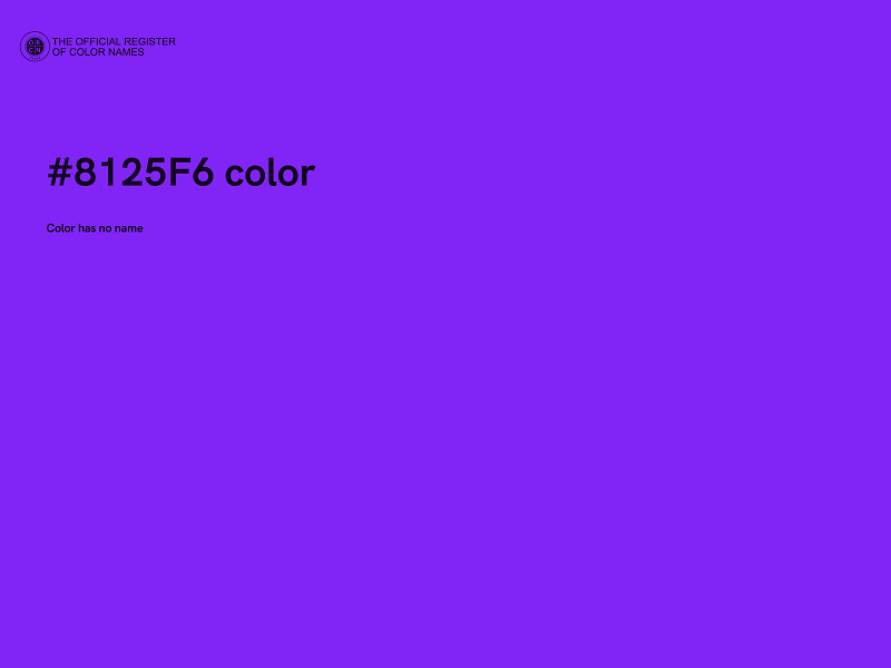 #8125F6 color image