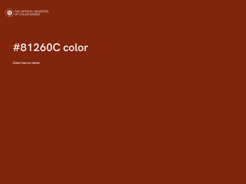#81260C color image