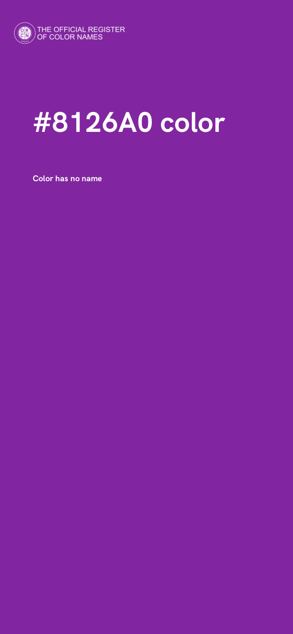 #8126A0 color image