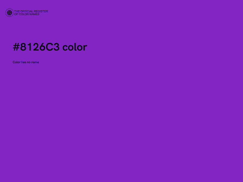 #8126C3 color image