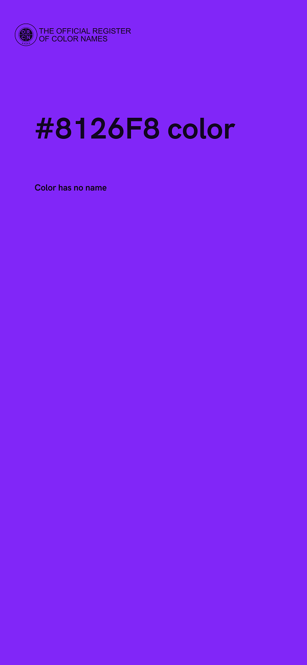#8126F8 color image