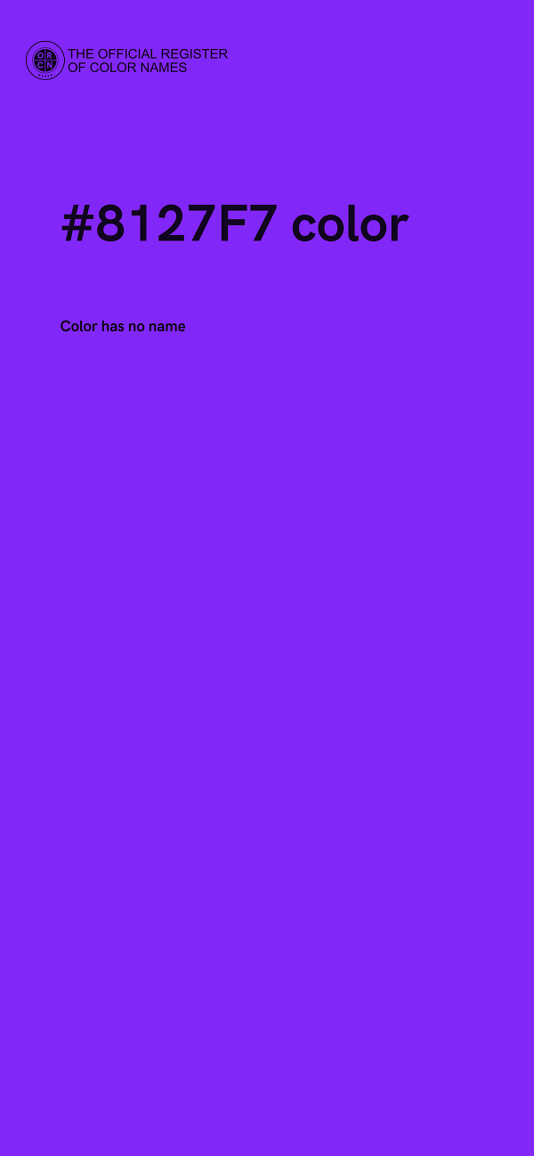 #8127F7 color image