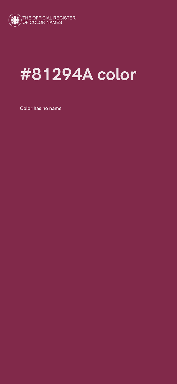 #81294A color image