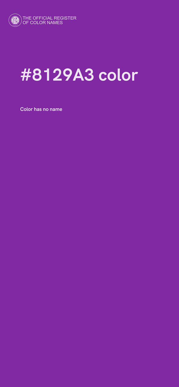 #8129A3 color image