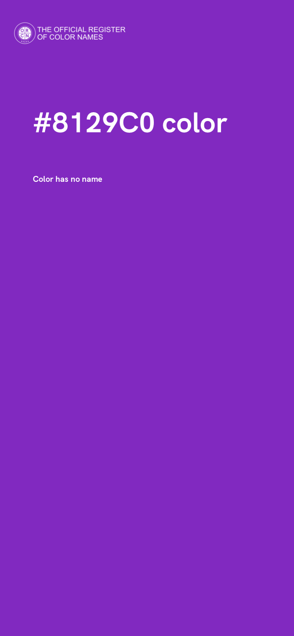 #8129C0 color image