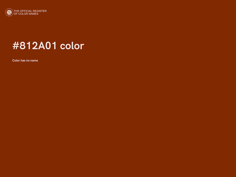 #812A01 color image