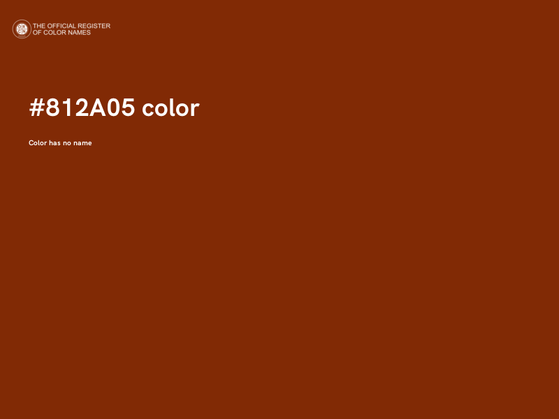 #812A05 color image