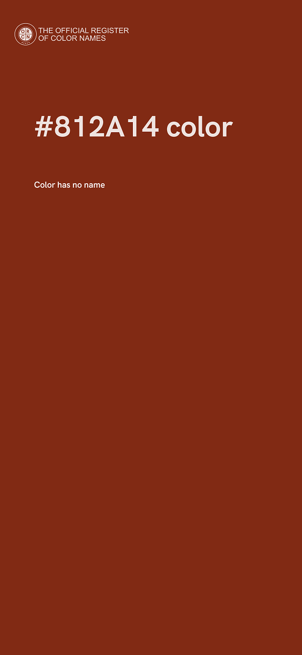 #812A14 color image
