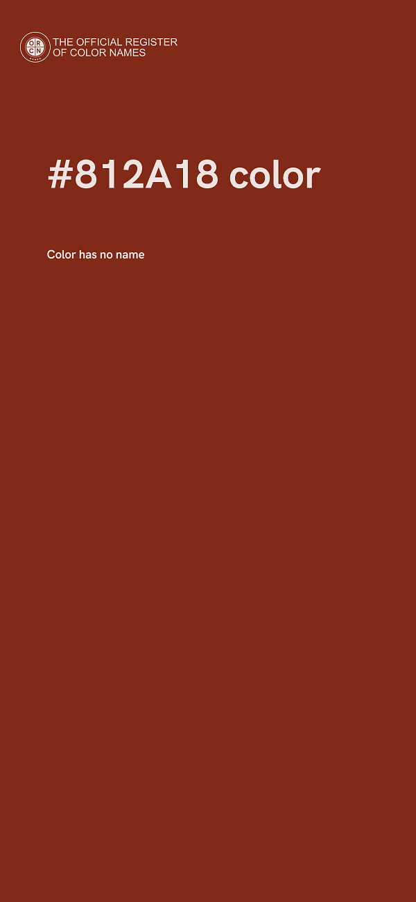 #812A18 color image