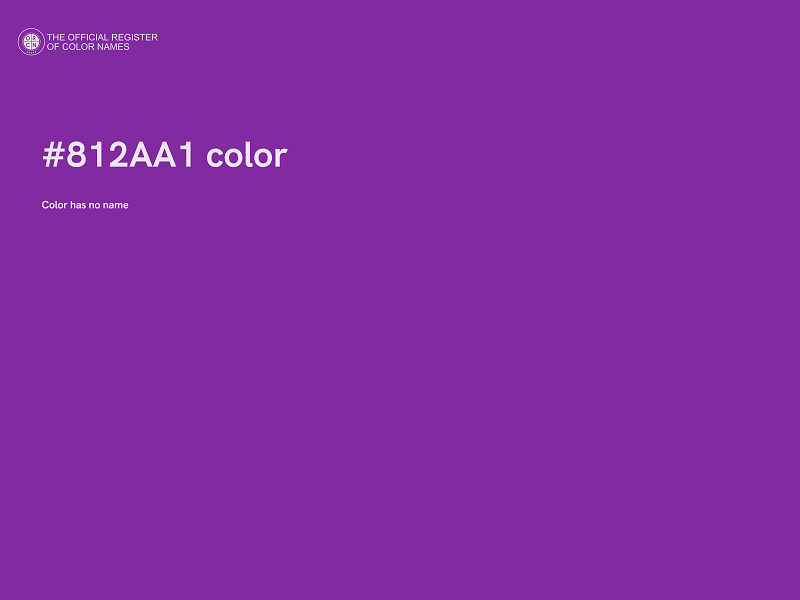 #812AA1 color image