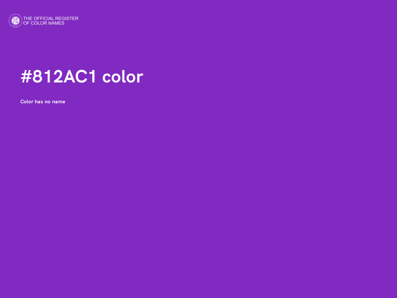 #812AC1 color image