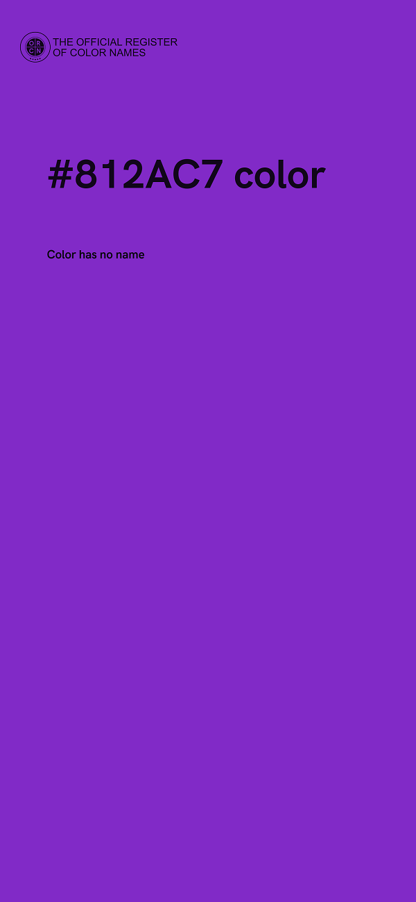 #812AC7 color image