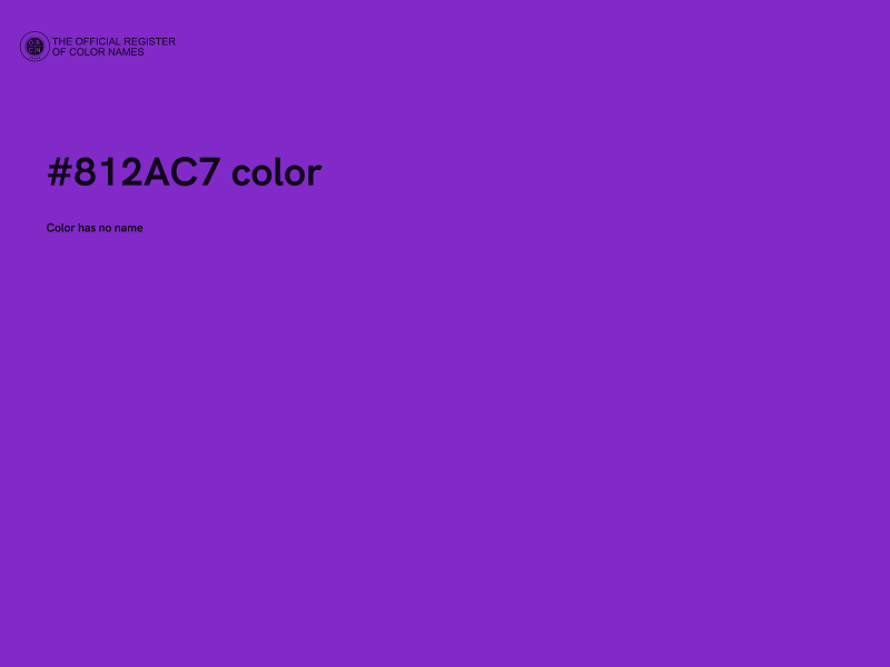 #812AC7 color image