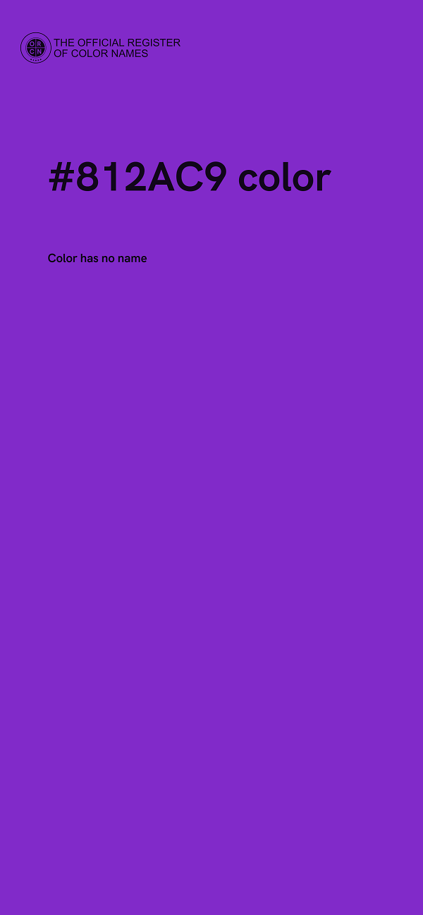 #812AC9 color image