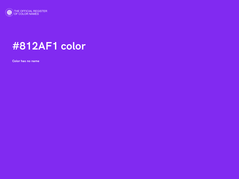 #812AF1 color image
