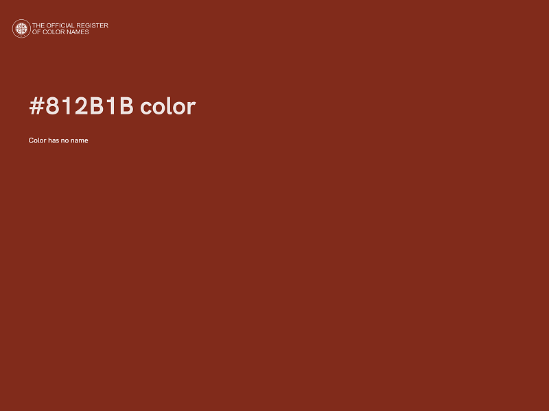 #812B1B color image