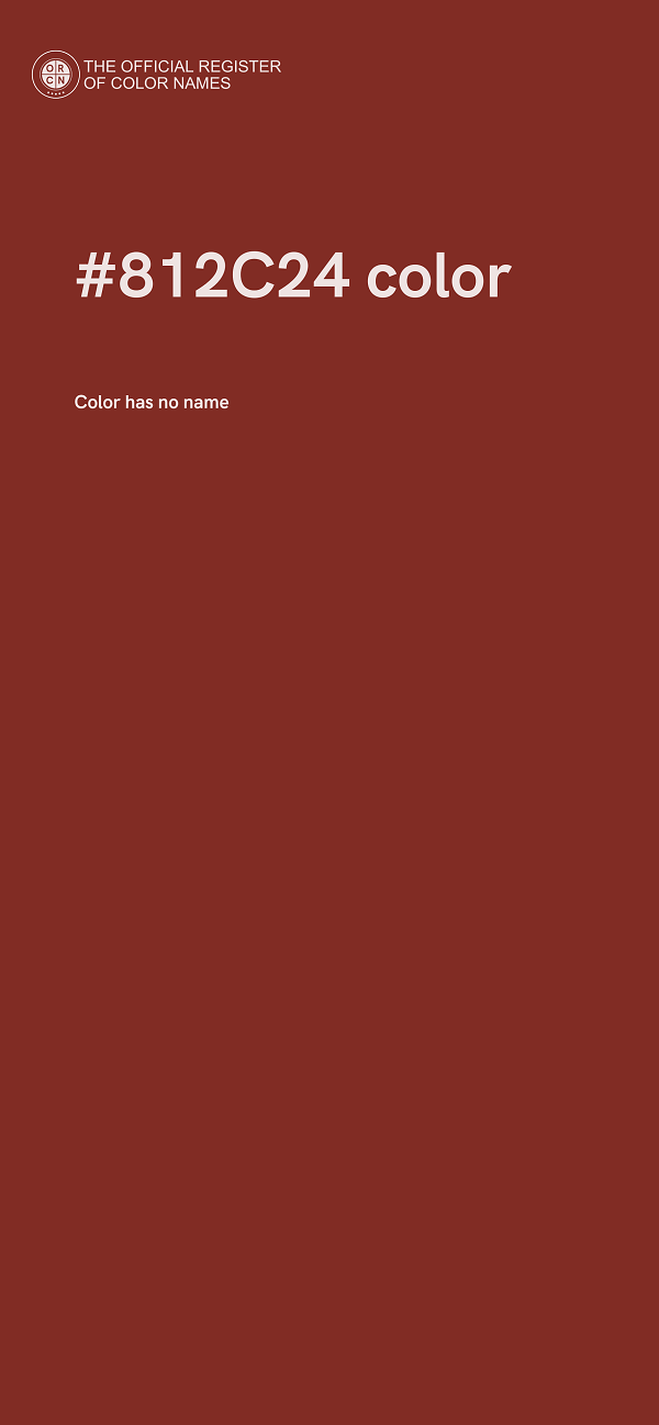 #812C24 color image