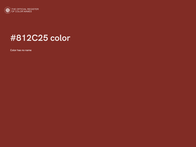 #812C25 color image