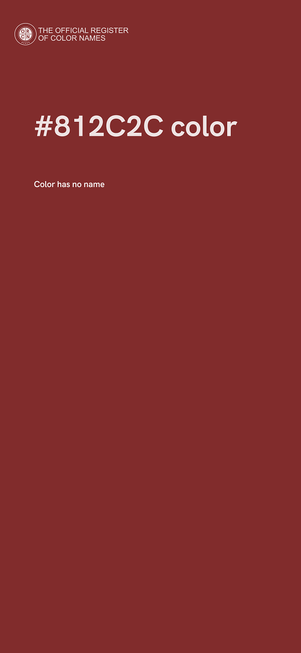 #812C2C color image