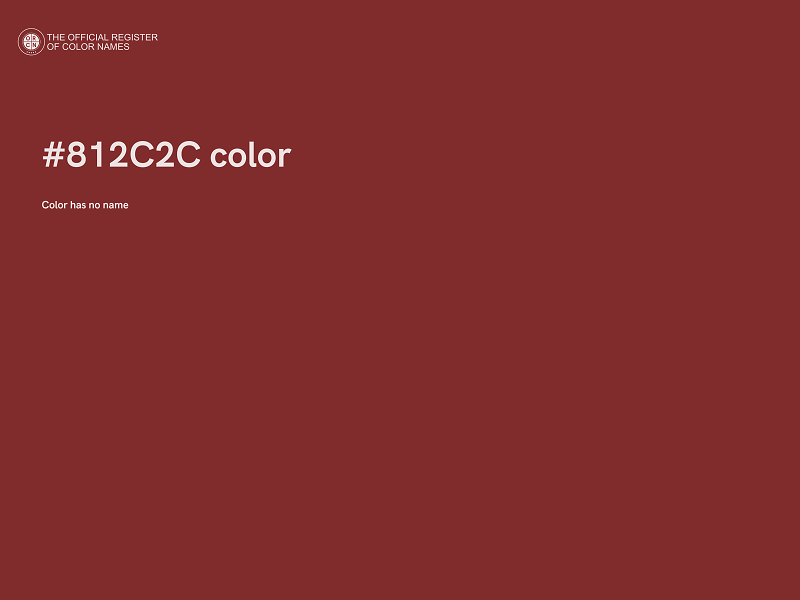 #812C2C color image