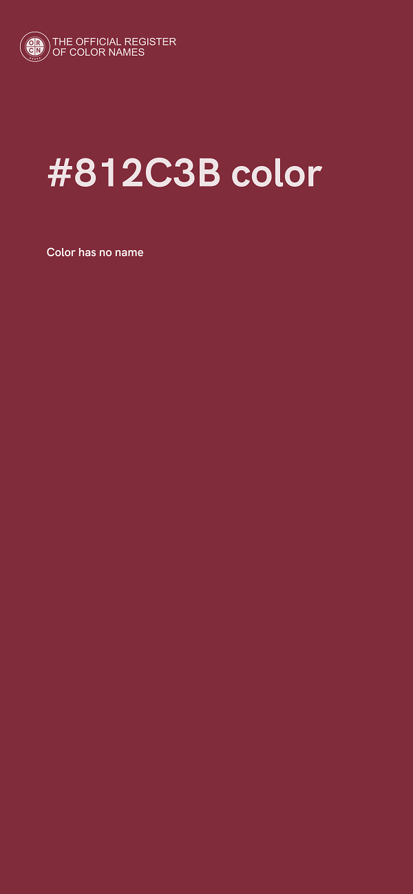 #812C3B color image