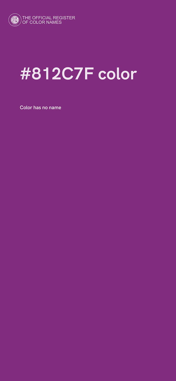 #812C7F color image