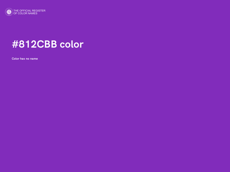 #812CBB color image
