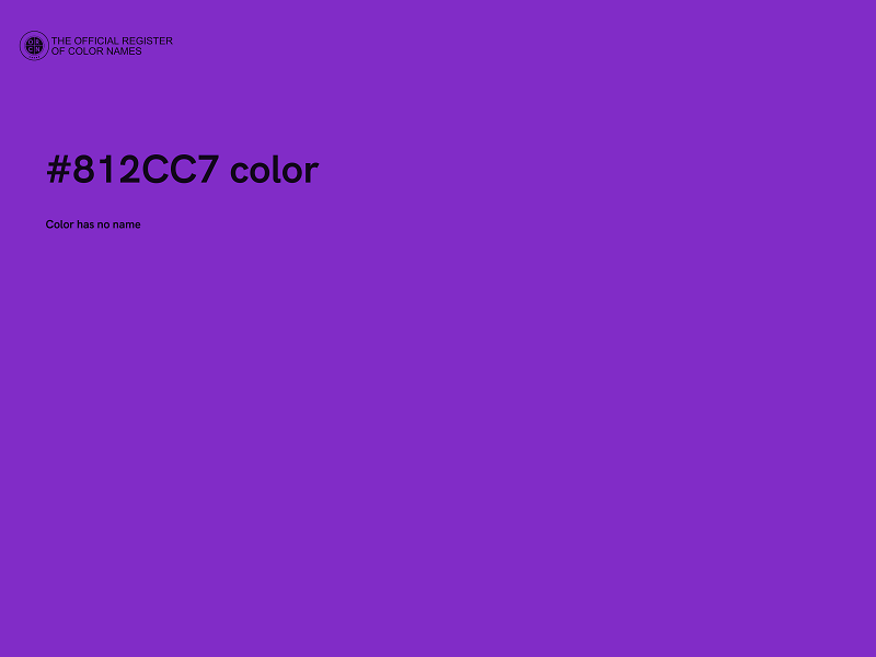 #812CC7 color image