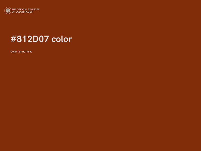 #812D07 color image