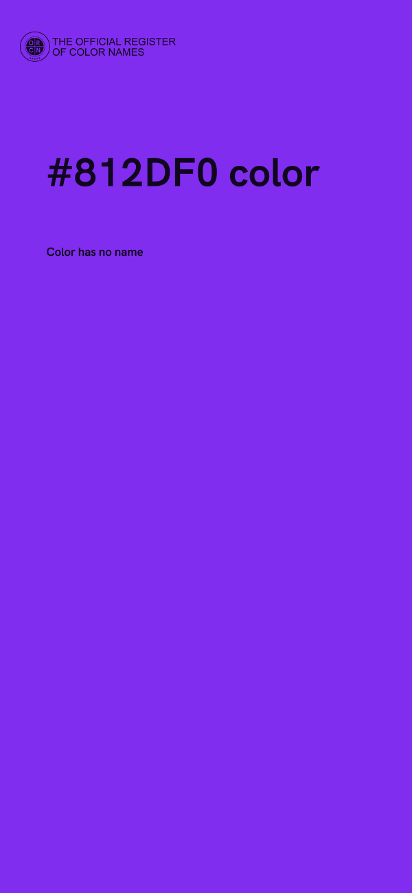 #812DF0 color image