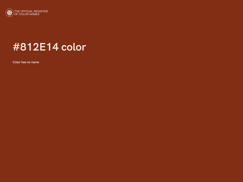 #812E14 color image