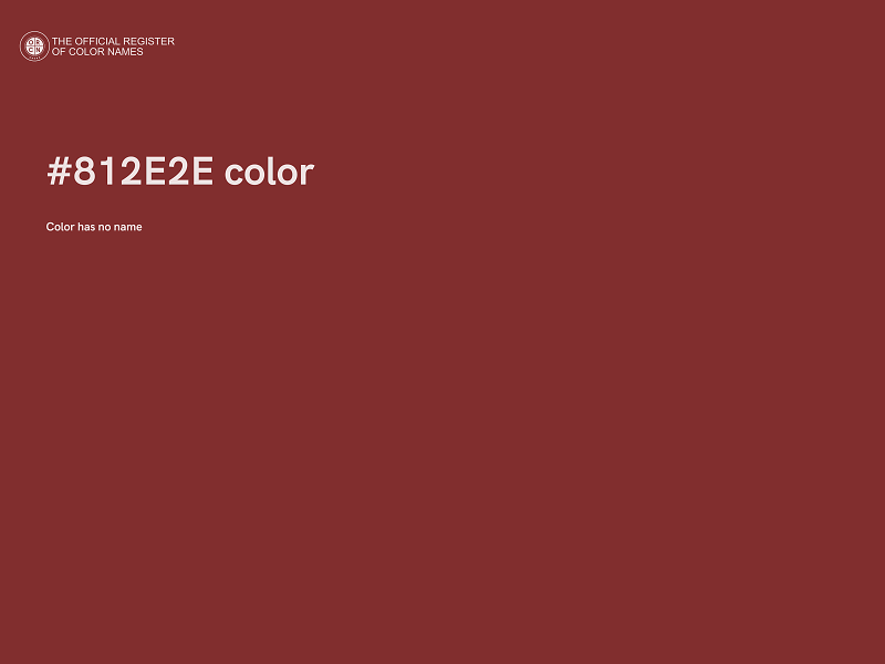 #812E2E color image