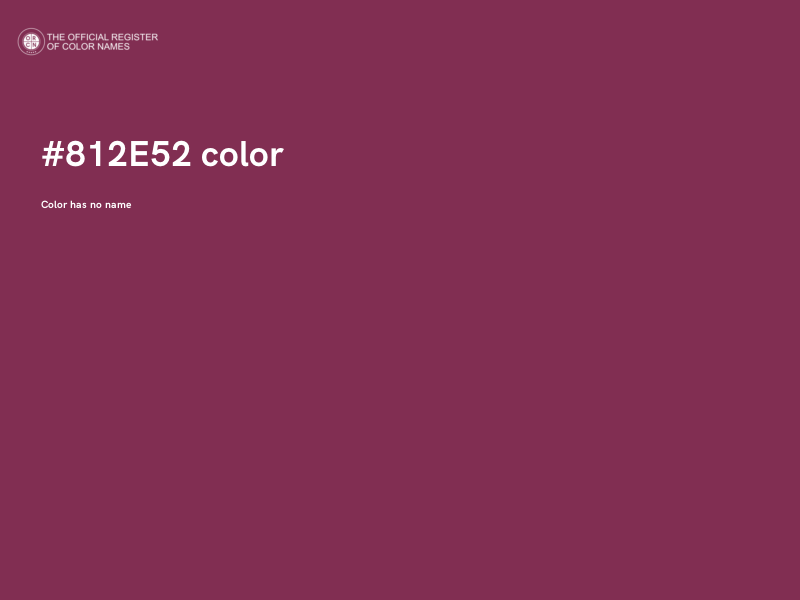 #812E52 color image